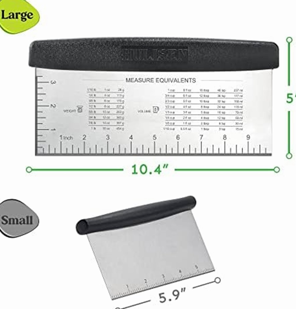 Bench Scraper, 10-inch with Measuring Scale — photo 3 of 6