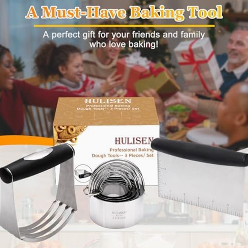 Baking Set: Biscuit Cutters, Pastry Scraper & Dough Blender — photo 3 of 7