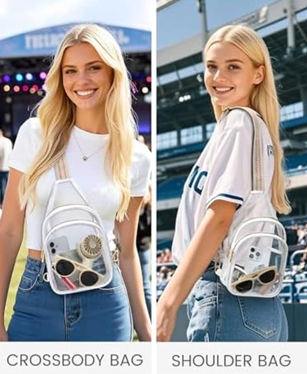 Clear Crossbody Purse, Stadium Approved — photo 3 of 7