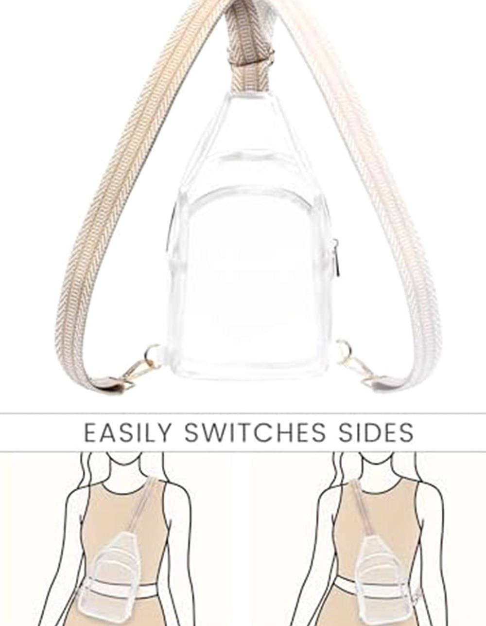 Clear Crossbody Purse, Stadium Approved — photo 6 of 7