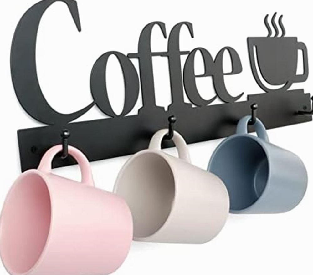 Coffee Mug Wall Rack, 12 Hooks — photo 4 of 7