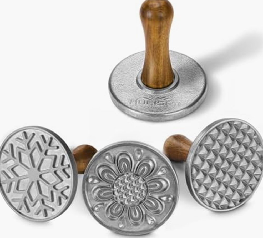 Cookie Stamps, Set of 4 with Wooden Handles — photo 2 of 7