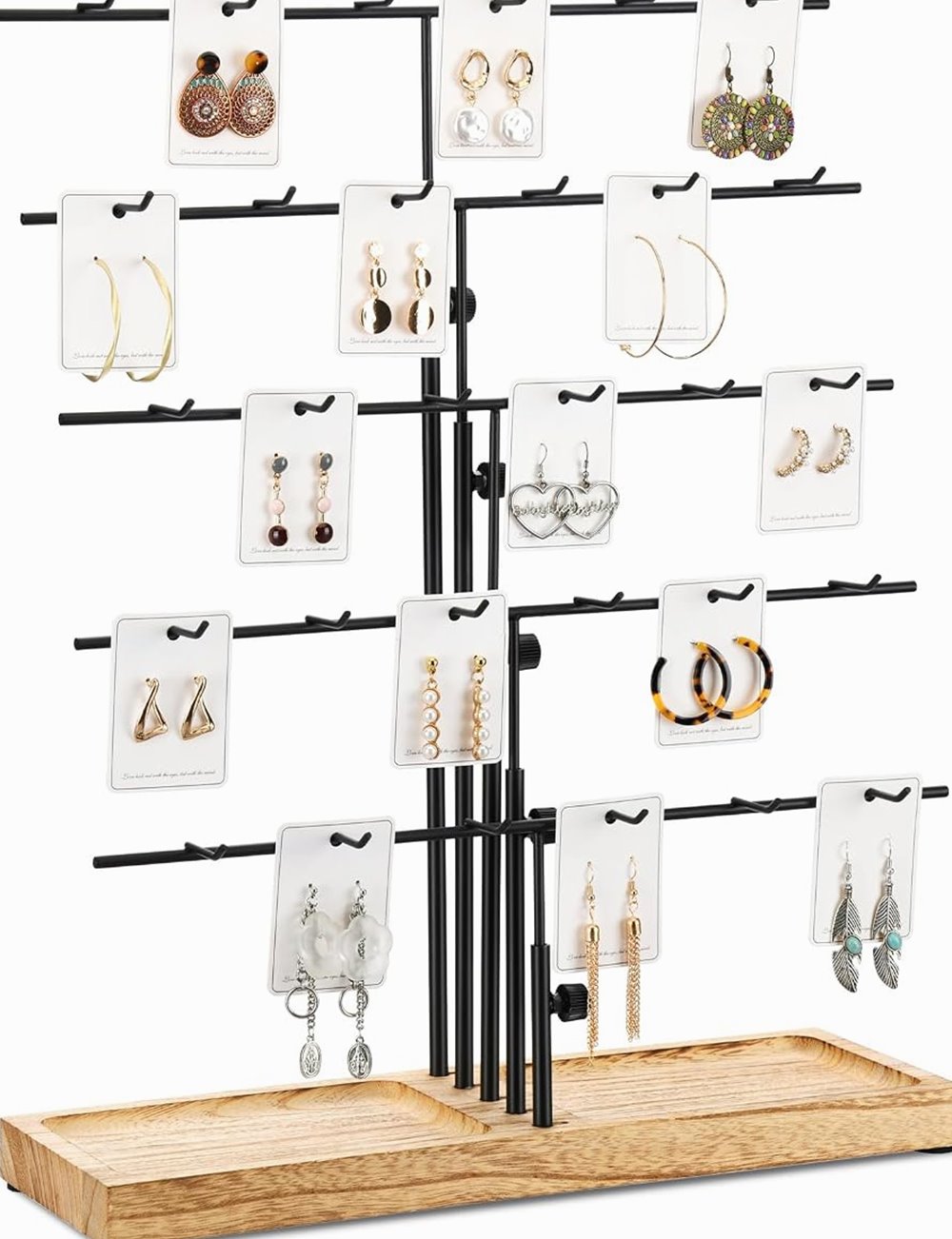 Earring Display Stand, Adjustable 30 Hooks — photo 1 of 6